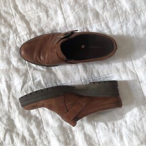 Merrell Brown Leather Women's Mules